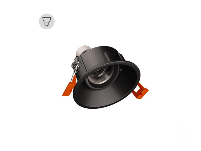 Рамка для LED модуля POINT Twist  (RAL9005 — MR16/GU10) - фото 1