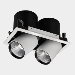 'Светильник светодиодный потолочный встраиваемый поворотно-выдвижной, серия SPL, Ч/Б, 25Вт, IP20, Нейтральный белый (4000К), SPL-SQ2-25-NW 003441