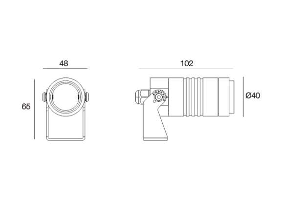 Светильник ландшафтный напольный, AFMA-8303010-DN. Фото 2