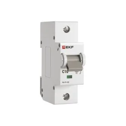 Выключатель автоматический 1п C 10А 15кА ВА 47-125 PROxima EKF mcb47125-1-10C