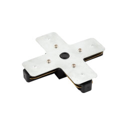 Соединитель для шинопровода X-образный, черный, Denkirs TR1104-BK