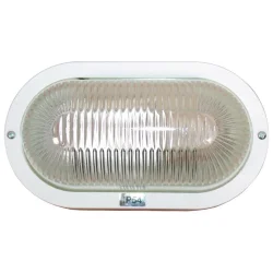 Светильник 'Банник' 1401 НПП 03-60-021 IP54 овал малый бел. пласт. Элетех 1005500883