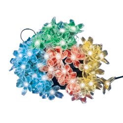 USL-S-137-PT5000 SAKURA Садовая гирлянда на солнечной батарее Сакура, 50 светодиодов, Разноцветный свет, 1xАА Ni-Mh аккумулятор в-к, IP44, TM Uniel