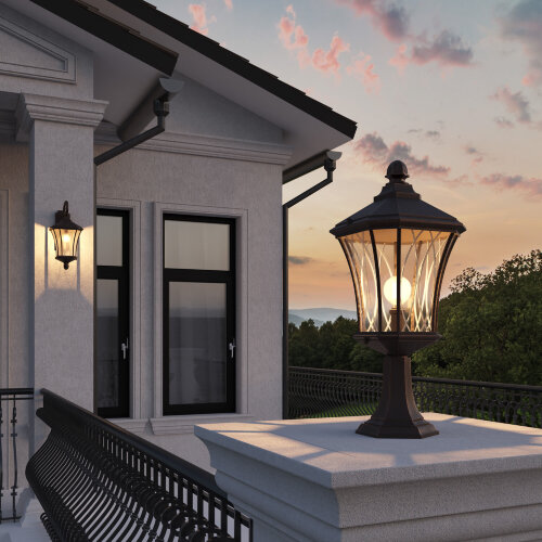 Уличный настенный светильник Virgo D капучино IP44 - Фото 4