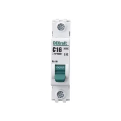 Выключатель автоматический модульный 1п C 16А 4.5кА ВА-101 DEKraft 11054DEK