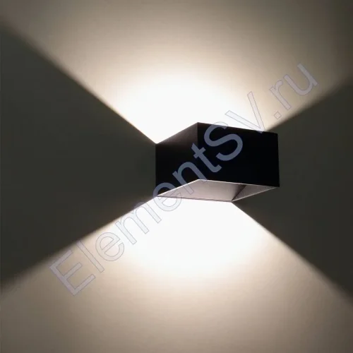 Светильник настенный светодиодный JH-BD-B03 DHL25 (220V, 7W, черный корпус, warm white) - фото.