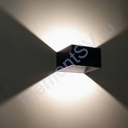 Светильник настенный светодиодный JH-BD-B03 DHL25 (220V, 7W, черный корпус, warm white)