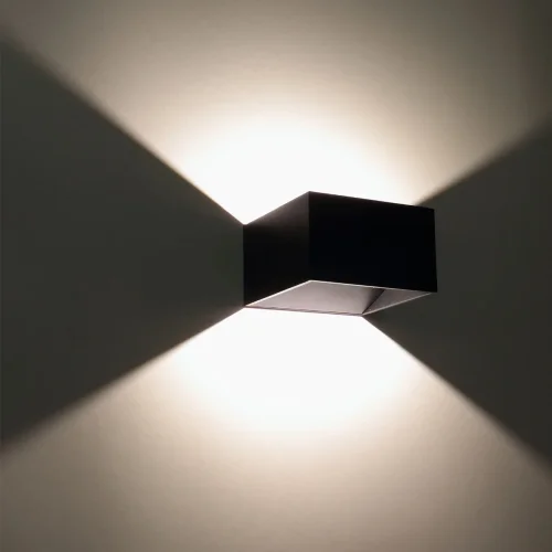 Светильник настенный светодиодный JH-BD-B03 DHL25 (220V, 7W, черный корпус, warm white) - фото I