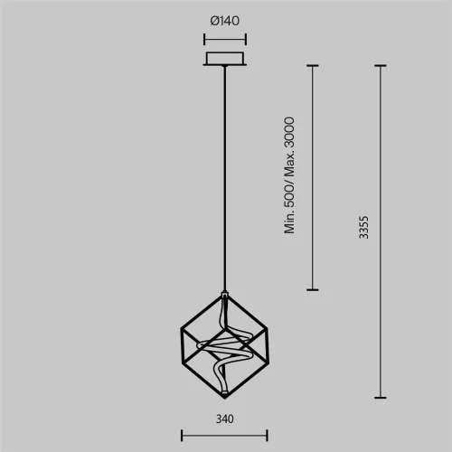 Подвесной светильник Membrane 3000К 11Вт (Латунь) - фото 12