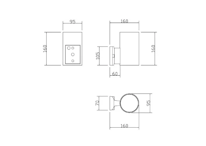 Настенный светильник (бра) Rando E27х1 60Вт IP 54 (Серый) - фото 9