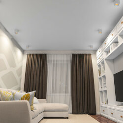 Светильник накладной, IP 20, 10 Вт, GU5.3, LED, белый/бронзовый, пластик, Denkirs DK3080-WBR