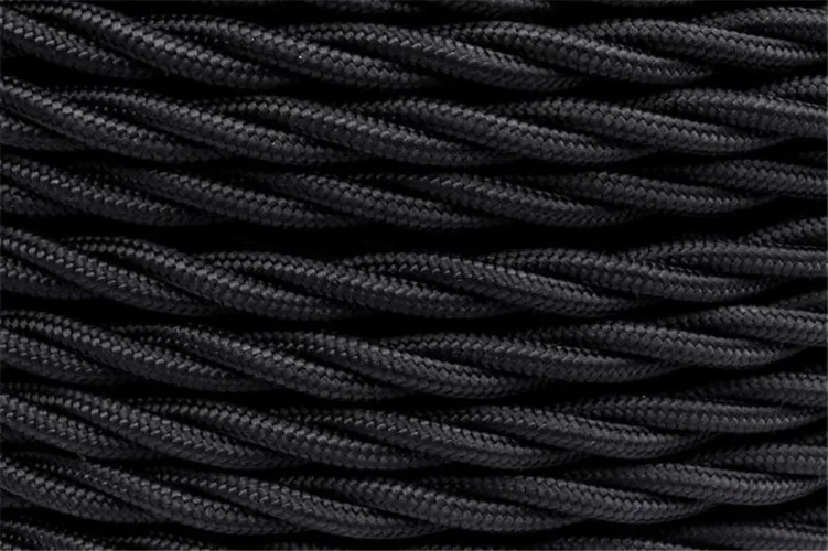 Провод ретро 3х1.5 матов. черн. (уп.50м) Bironi B1-434-73-50 - фото