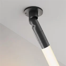 Шарнирное основание для накладного монтажа системы Shelf с вводом питания (Черный)