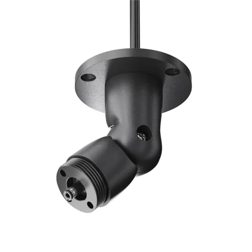 Шарнирное основание для накладного монтажа системы Shelf с вводом питания (Черный) - фото