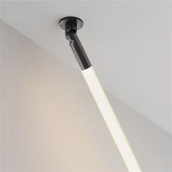 Шарнирное основание для накладного монтажа системы Shelf с вводом питания (Черный)