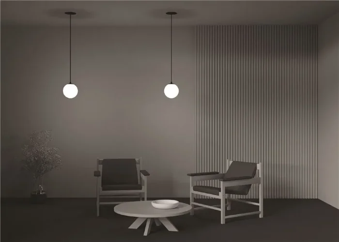 Подвесной светильник LUNA 4000K 1x5Вт 360° (Черно-белый) - фото 6