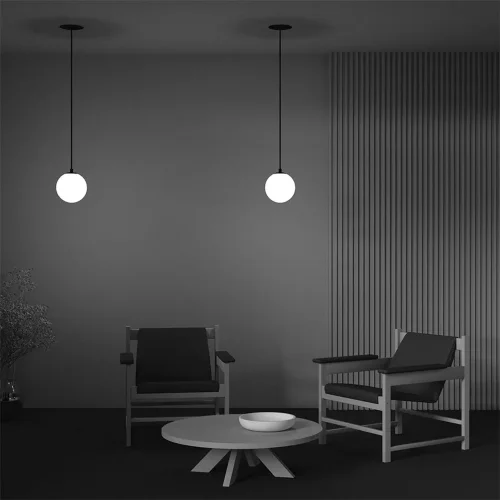 Подвесной светильник LUNA 4000K 1x5Вт 360° (Черно-белый) - фото 8