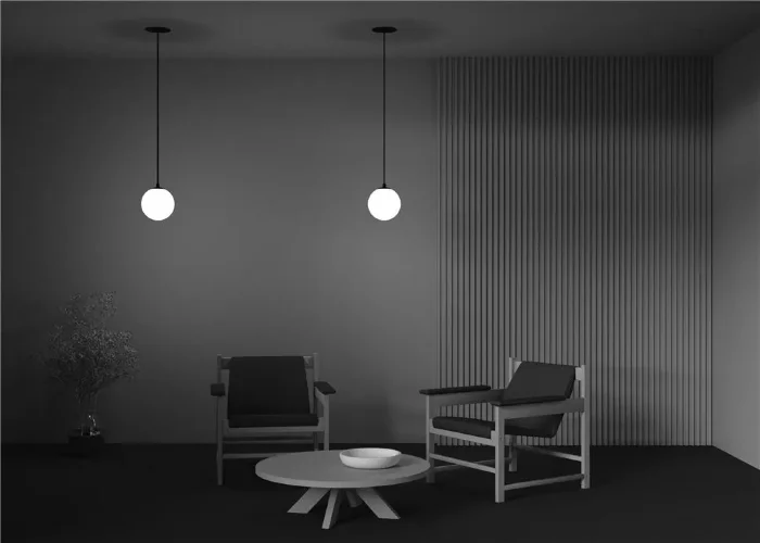 Подвесной светильник LUNA 4000K 1x5Вт 360° (Черно-белый) - фото 11