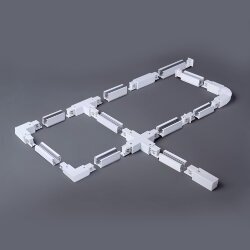 Коннектор прямой для трехфазного шинопровода белый TRC-1-3-I-WH (039499)