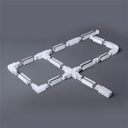 Коннектор прямой для трехфазного шинопровода белый TRC-1-3-I-WH (039499)