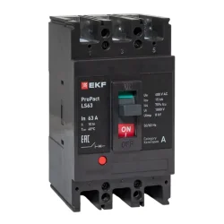 Выключатель автоматический 3п 63А 15кА LS63 ProPact EKF mccb-63-15-3-63-ls