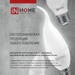 Лампа светодиодная LED-A65-VC 4PACK 25Вт 230В Е27 6500К 2380Лм (4шт./упак) IN HOME