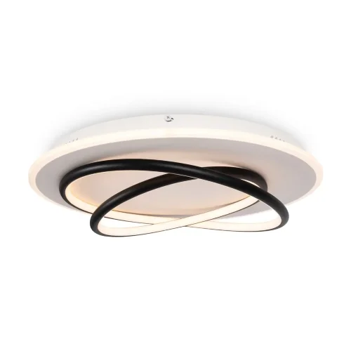 Потолочный светильник FR6089CL-L120WB Спираль / Spiral 106 Вт LED с пультом ДУ (Бело-черный) FR6089CL-L120WB - фото
