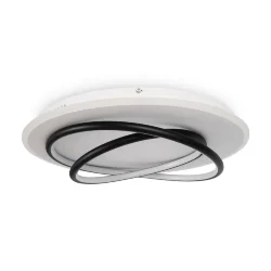 Потолочный светильник FR6089CL-L120WB Спираль / Spiral 106 Вт LED с пультом ДУ (Бело-черный) FR6089CL-L120WB