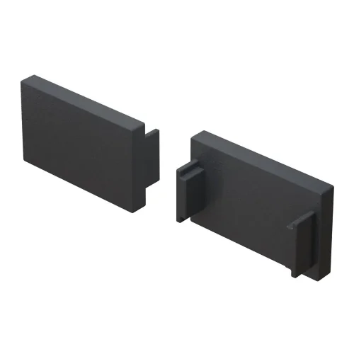 Заглушка для накладного/встраиваемого шинопровода, 2 шт. Basity, черный (Черный) - фото