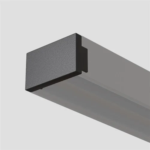 Заглушка для накладного/встраиваемого шинопровода, 2 шт. Basity, черный (Черный) - фото 3