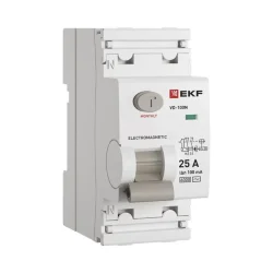 Выключатель дифференциального тока 2п 25А 100мА тип AC 6кА ВД-100N электромех. PROxima EKF E1026M25100