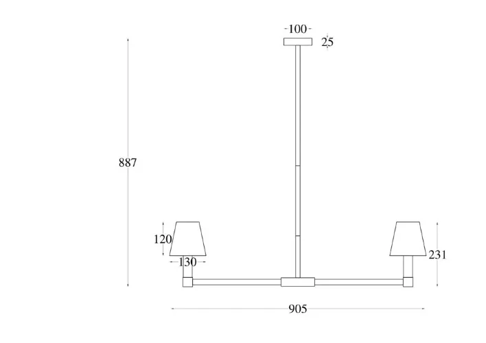 Подвесной светильник Tet-a-tet E14x9 (Черный) - фото 4
