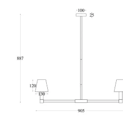 Подвесной светильник Tet-a-tet E14x9 (Черный)