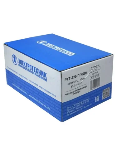 Реле тепл. РТТ 325 П УХЛ4 100А 660В/50Гц 1з+1р IP00 Электротехник ET512150 - фото 3