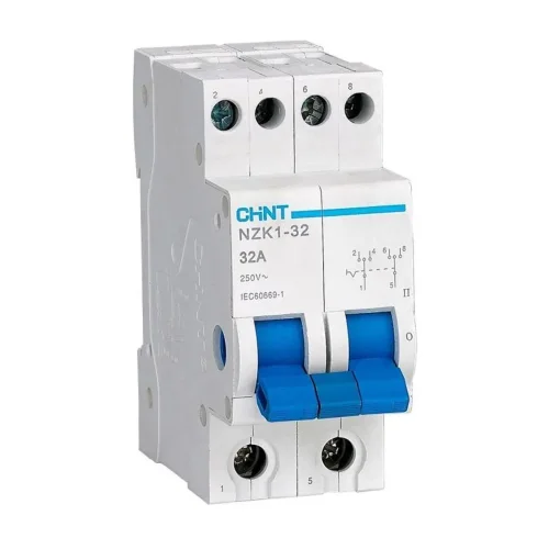 Переключатель модульный 2п 32А 3 полож. NZK1-32 (R) CHINT 643001 - фото