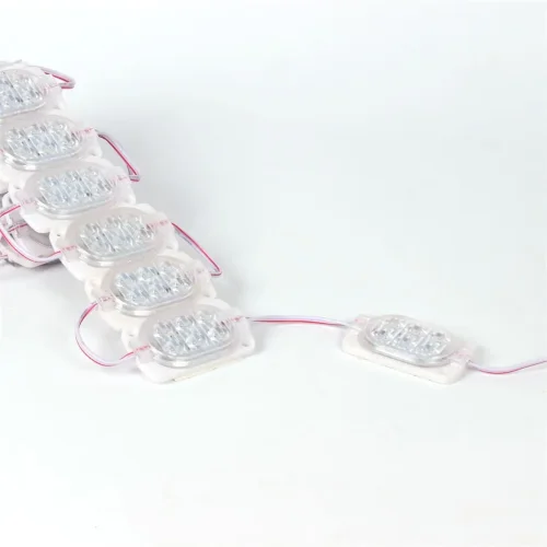 Светодиодный модуль 6 led 2835 MOD100 (12V, 1.2W, cool white, IP65) - фото II