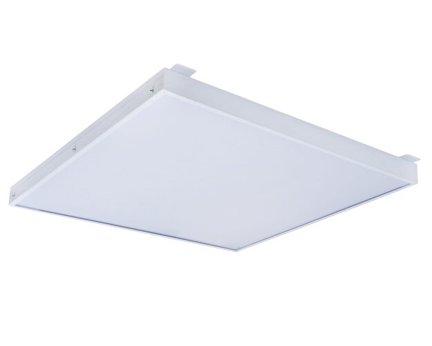 Универсальный офисный светодиодный светильник Грильято 60 Вт IP20 580x580x40 мм 3000K Опал - фото