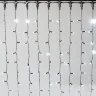 Гирлянда Занавес 2 x 2 м Белый 220В, 400 LED, Провод Черный Каучук 2,3мм, IP65. Фото 1.