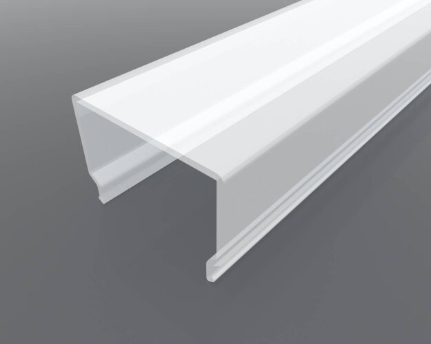 Рассеиватель прямоугольный матовый поликарбонат LC-LRM-М1728-2 - фото