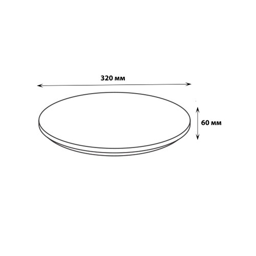 ULI-B321 24W-6500K-32 RONDA-2 Светильник светодиодный накладной, Дневной свет 6500K, Диаметр 320 мм, Корпус белый - фото 3