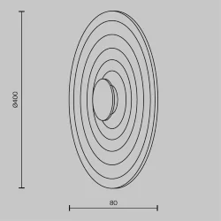Настенный светильник (бра) Nami 3000К 6Вт (Черный)