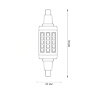LED-J78-6W-4000K-R7s-CL PLZ06WH Лампа светодиодная, прозрачная, Белый свет 4000К. - фото 2