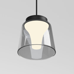 Светильник для трека Air, серия Hang 3000 со светодиодом, ?90*86mm, 48V DC, 4W, RA?95, 120°, 3000K, IP20, черный, алюминий, стекло, акрил, Denkirs DK5317-BK