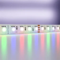 Светодиодная лента 24В 5050 21Вт/м RGB 5м IP20 (Белый)