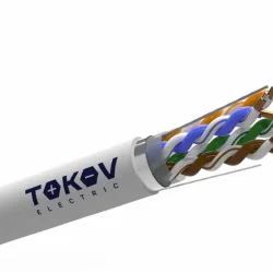 Кабель витая пара F/UTP 4х2х24 AWG кат.5E CCA PVC indoor Fluke tested 305м (м) TOKOV ELECTRIC TKL-C06-F42CCA-5E-305-PVC