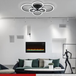 Светильник светодиодный ELEGANT BLISS-B 120Вт 230В 3000-6500K 780х550х130мм c пультом ДУ черный IN HOME