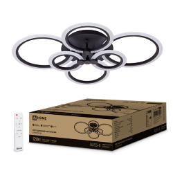 Светильник светодиодный ELEGANT BLISS-B 120Вт 230В 3000-6500K 780х550х130мм c пультом ДУ черный IN HOME