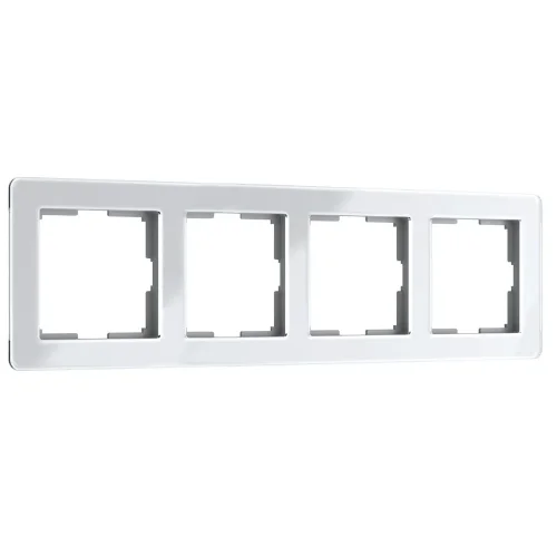 Рамка из акрила на 4 поста Acrylic белый W0042701 - фото