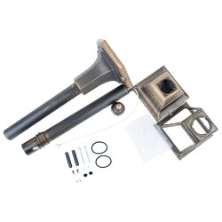 UUL-A01T 60W-E27 IP44 BRONZE Светильник уличный, под лампу Е27, Архитектурный напольный, Цвет корпуса бронзовый, TM Uniel