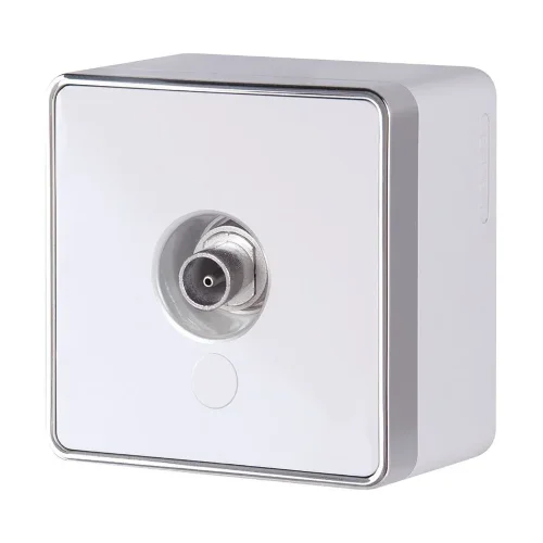 ТВ-розетка оконечная Gallant белая W5083001 - фото